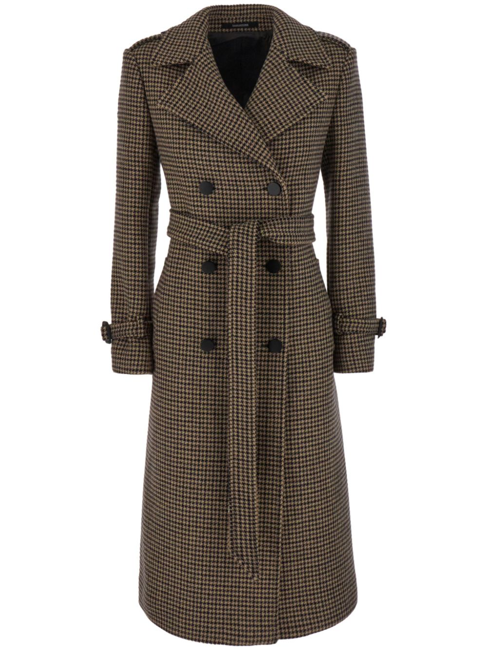 Tagliatore check-pattern coat - Brown von Tagliatore