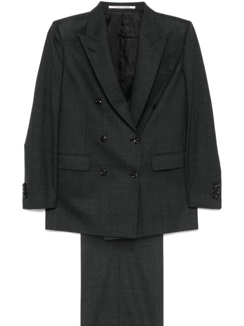 Tagliatore check-pattern suit - Black von Tagliatore