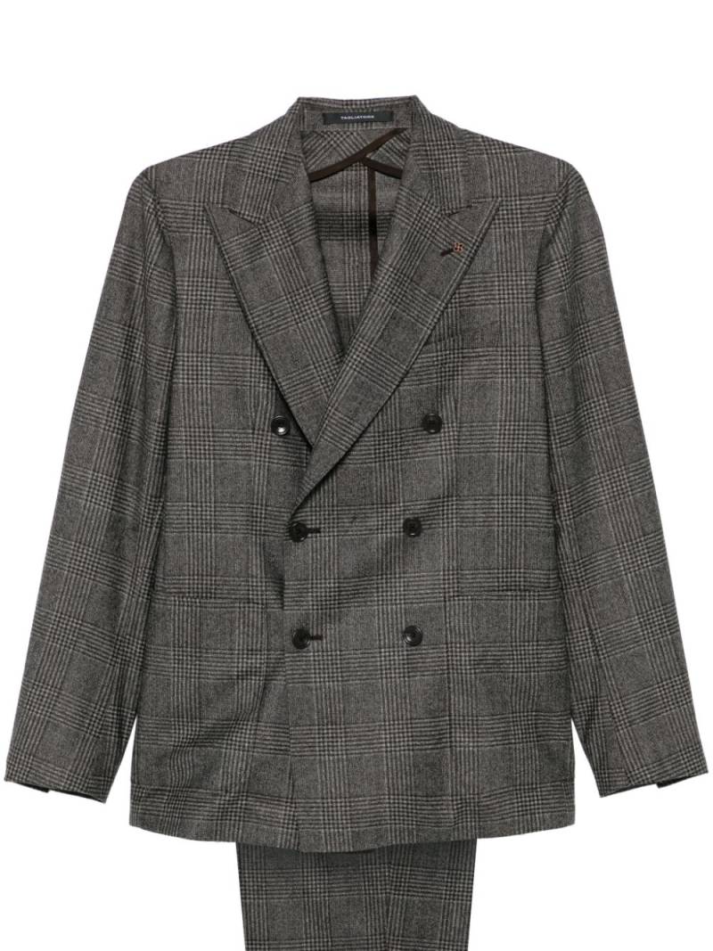 Tagliatore check-pattern suit - Brown von Tagliatore