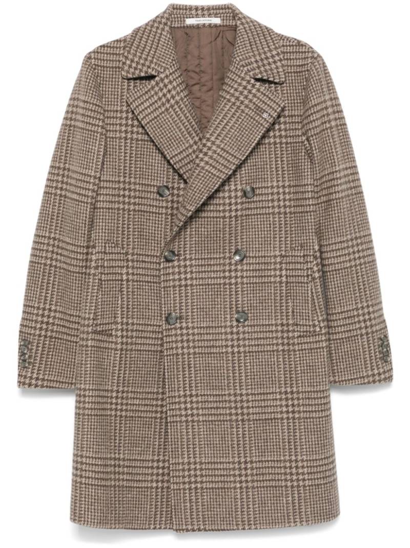 Tagliatore checked coat - Brown von Tagliatore