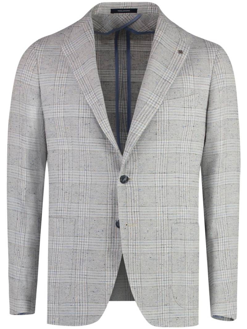 Tagliatore checked single-breasted blazer - Grey von Tagliatore