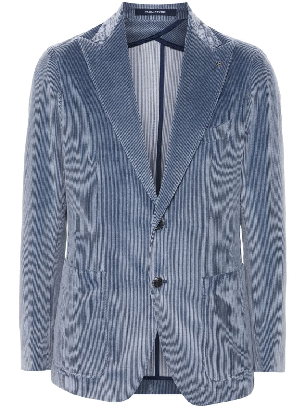 Tagliatore corduroy blazer - Blue von Tagliatore