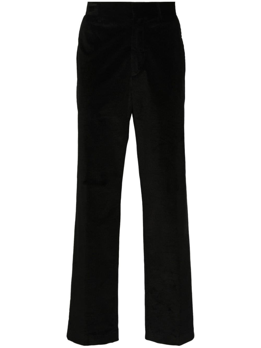 Tagliatore corduroy straight trousers - Black von Tagliatore