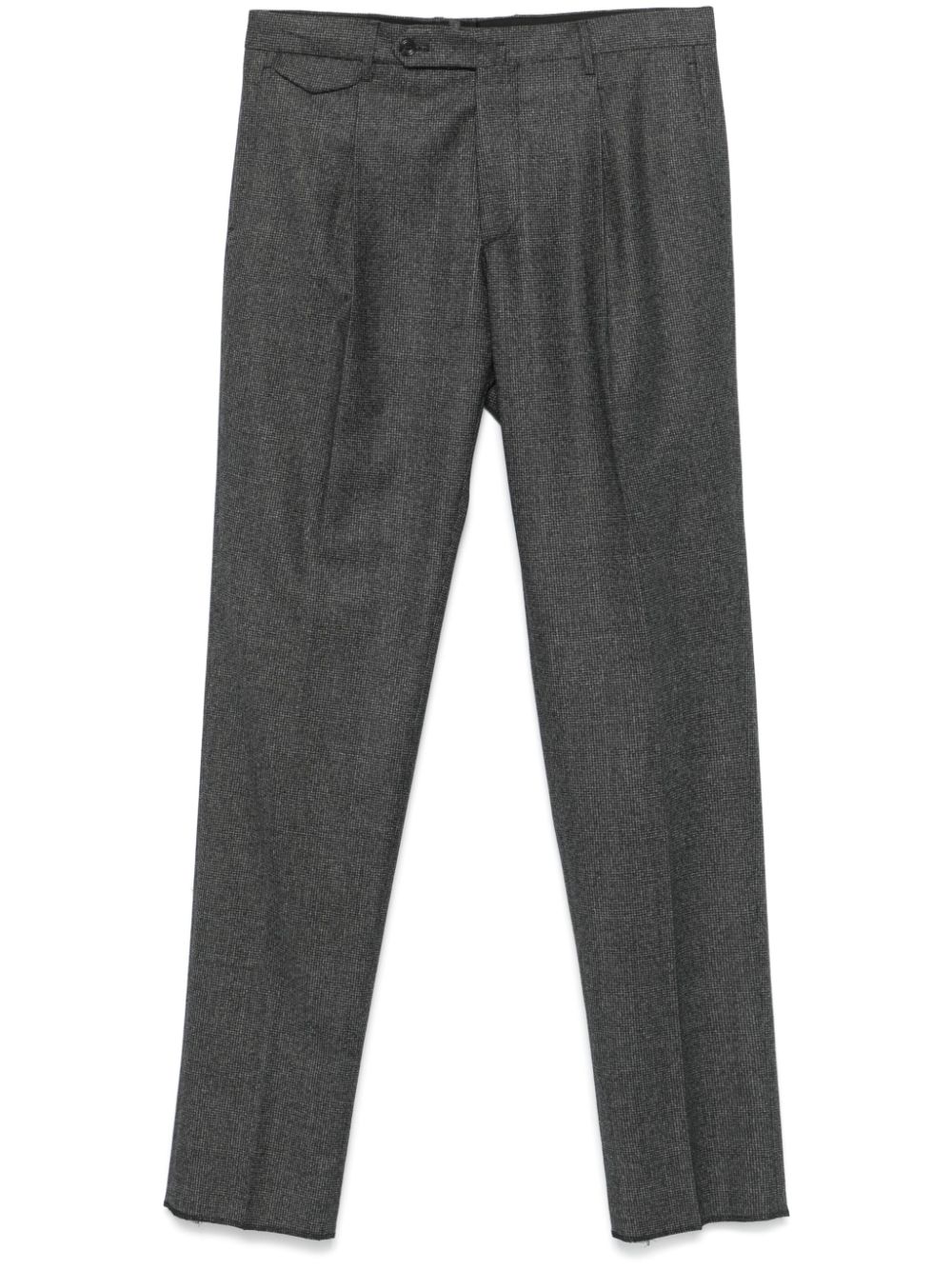 Tagliatore dogtooth-pattern trousers - Grey von Tagliatore