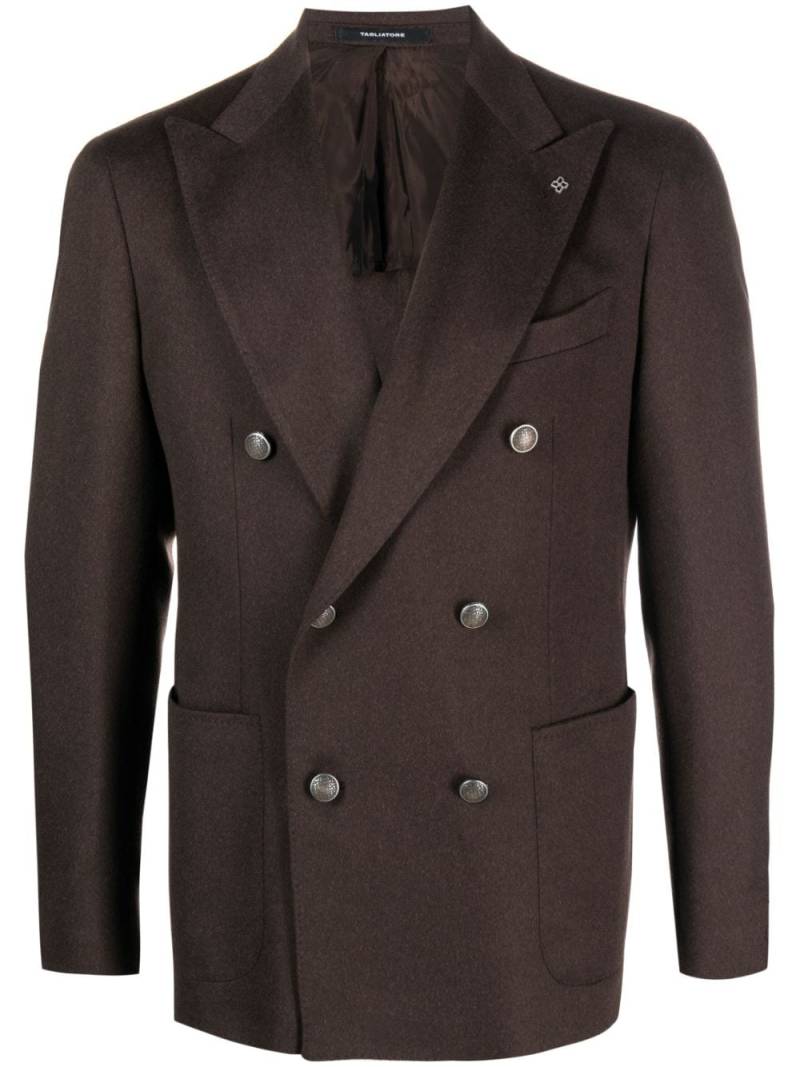 Tagliatore double-breasted blazer - Brown von Tagliatore