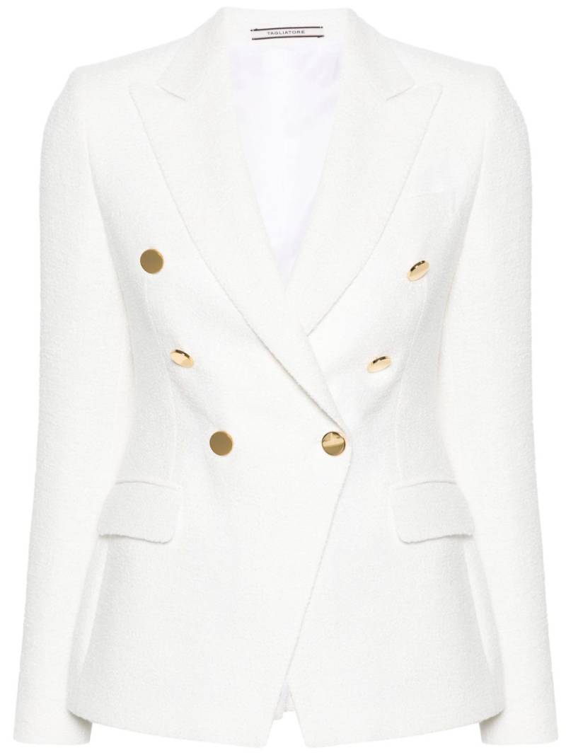 Tagliatore double-breasted blazer - White von Tagliatore