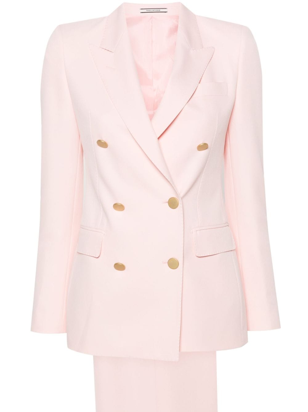 Tagliatore double-breasted crepe suit - Pink von Tagliatore