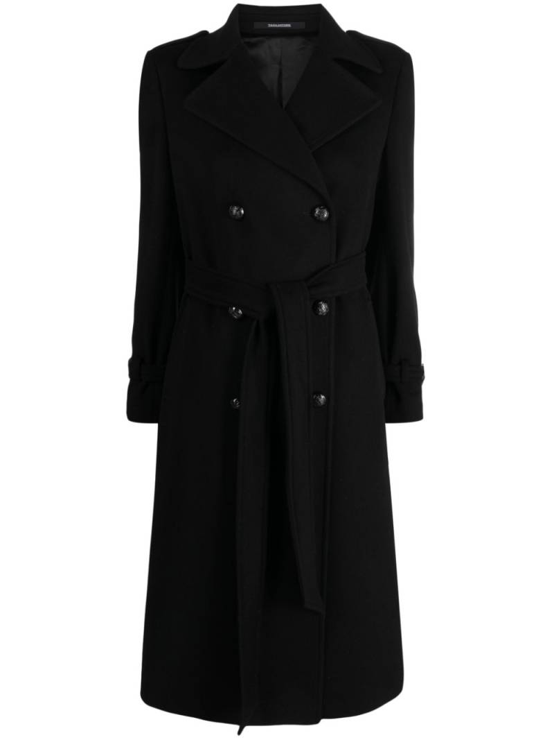 Tagliatore double-breasted trench coat - Black von Tagliatore