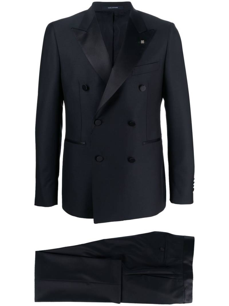 Tagliatore double-breasted virgin-wool two-piece suit - Blue von Tagliatore