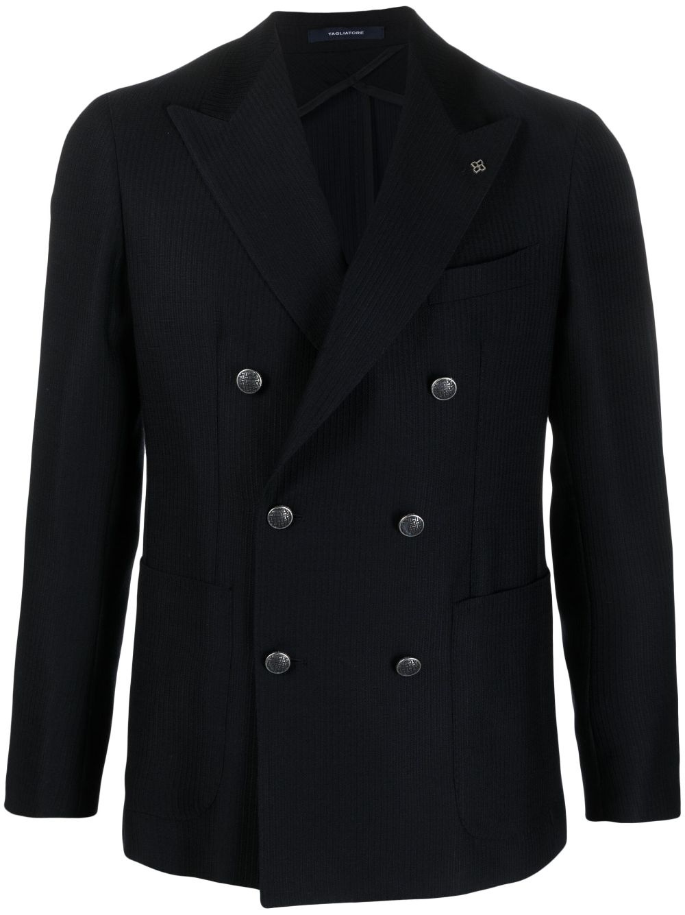 Tagliatore double-breasted wool blazer - Blue von Tagliatore