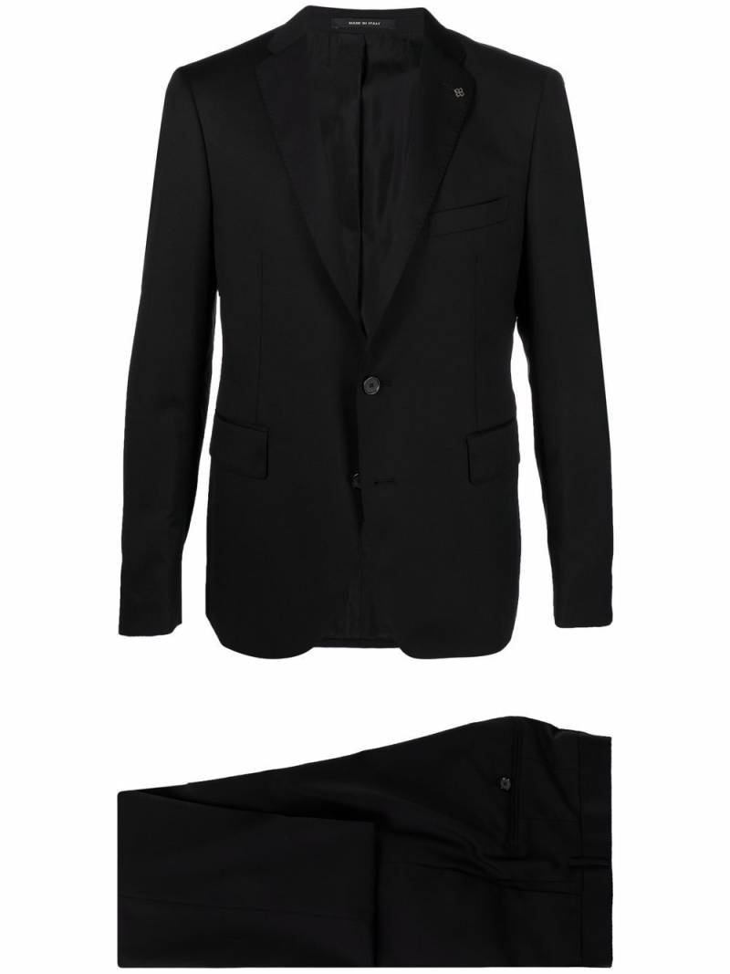 Tagliatore fitted single-breasted suit - Black von Tagliatore