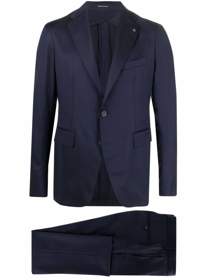 Tagliatore fitted single-breasted suit - Blue von Tagliatore