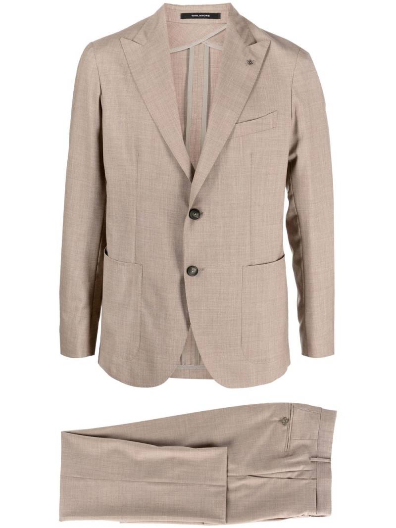 Tagliatore fitted single-breasted two-piece suit - Neutrals von Tagliatore