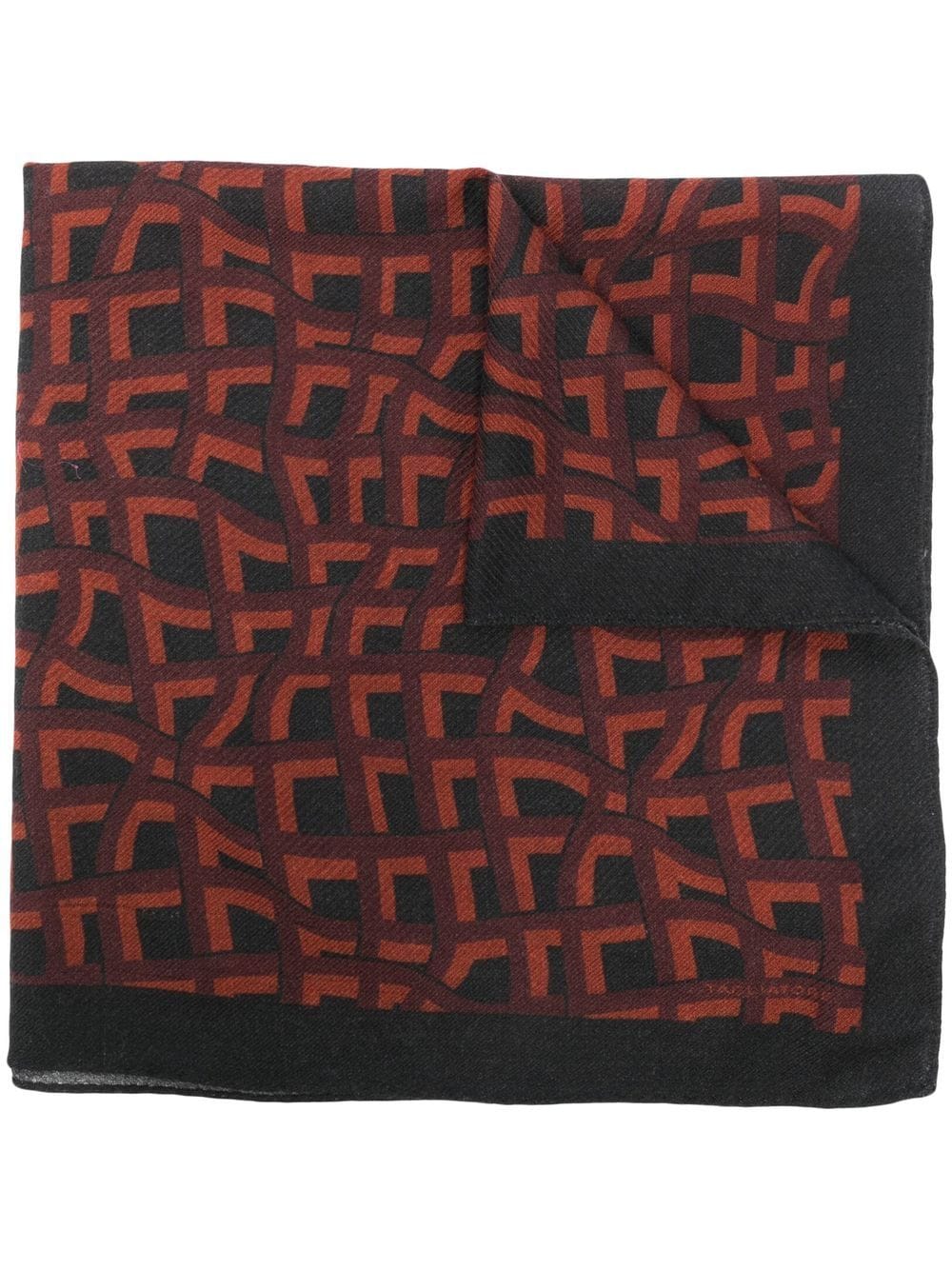 Tagliatore graphic-print scarf - Black von Tagliatore