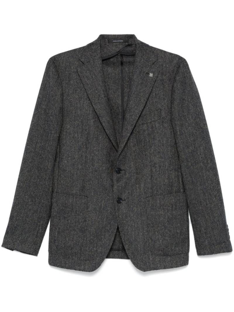 Tagliatore herringbone-pattern blazer - Blue von Tagliatore