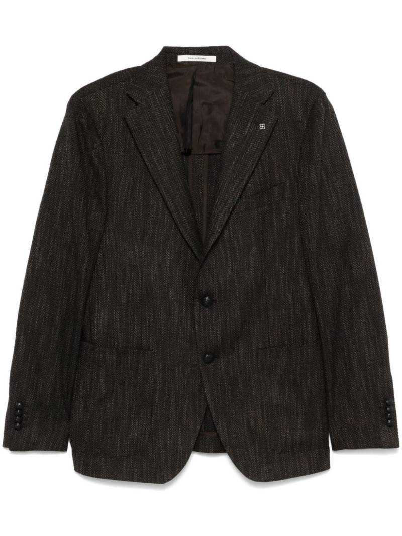 Tagliatore herringbone-pattern blazer - Brown von Tagliatore