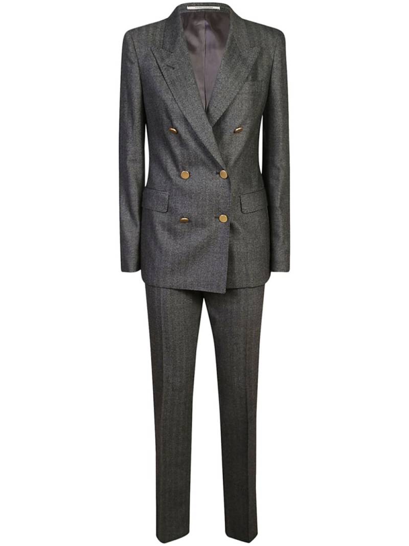 Tagliatore herringbone-pattern suit - Black von Tagliatore