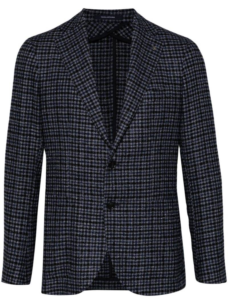 Tagliatore houndstooth blazer - Blue von Tagliatore