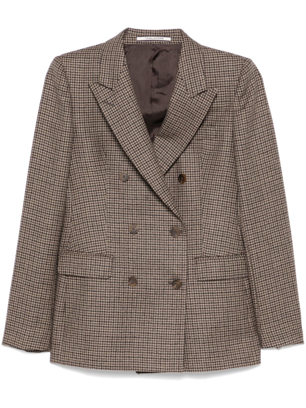 Tagliatore houndstooth blazer - Brown von Tagliatore