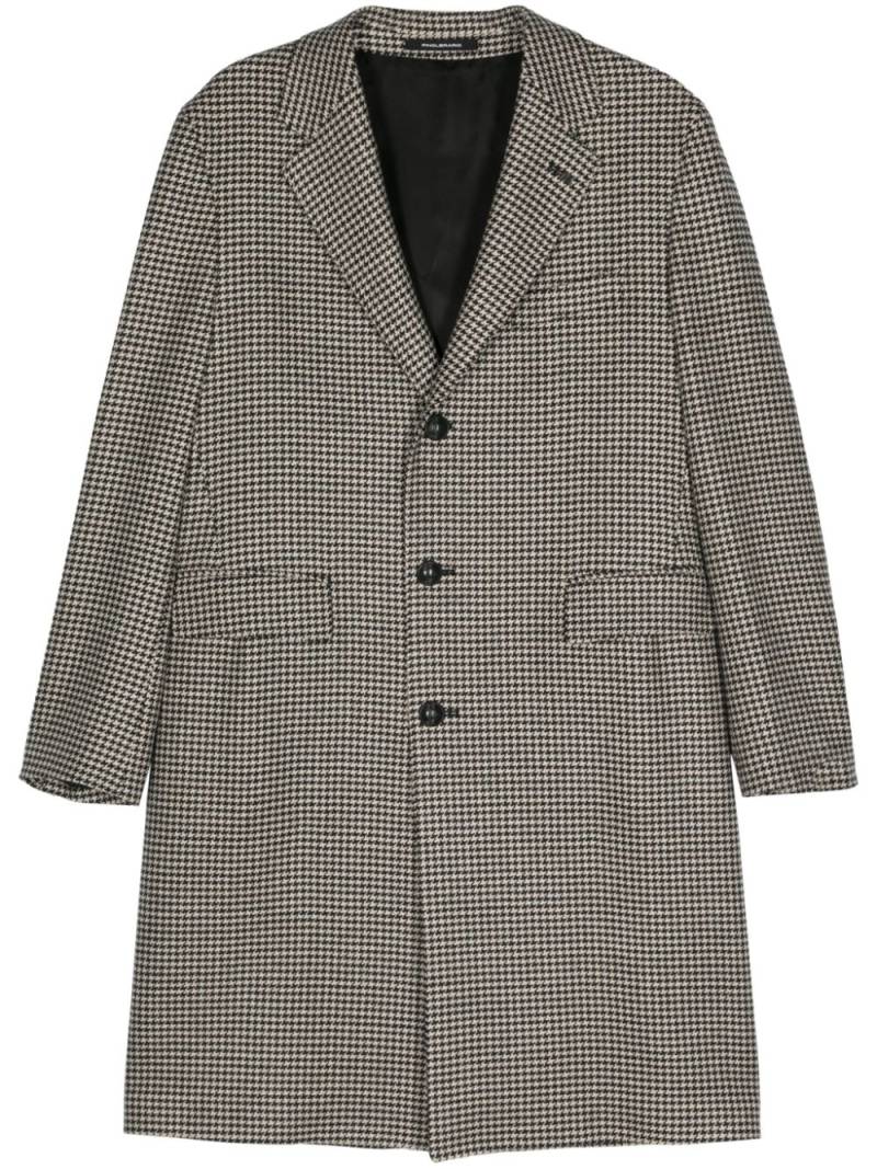 Tagliatore houndstooth virgin-wool coat - Black von Tagliatore