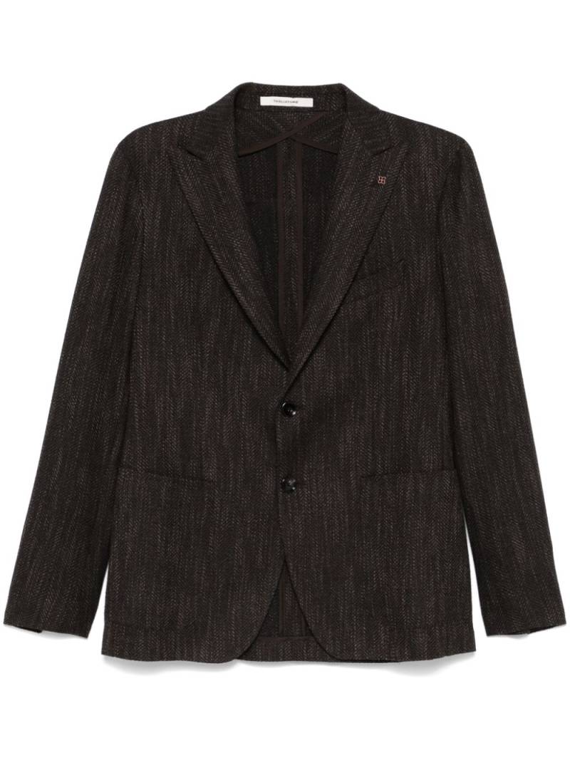 Tagliatore interwoven blazer - Brown von Tagliatore