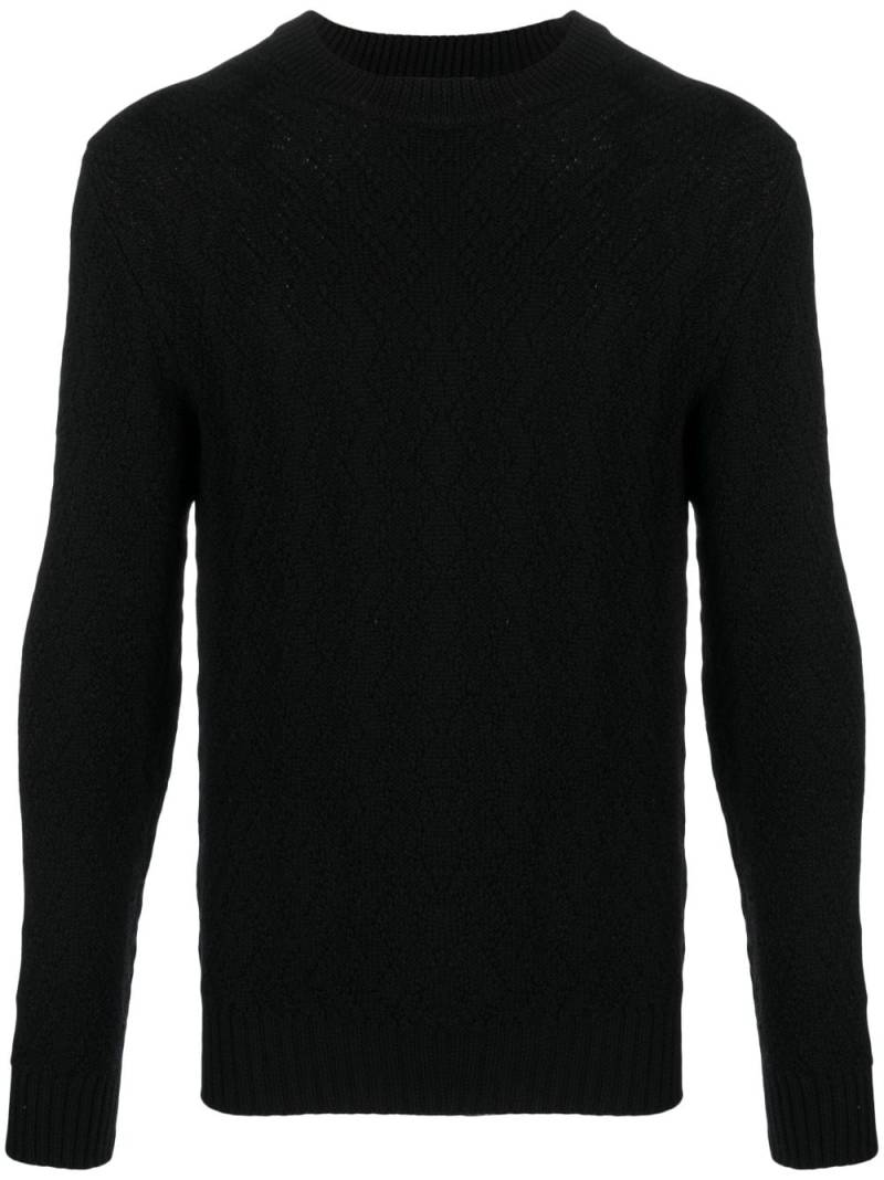 Tagliatore crew-neck virgin wool jumper - Black von Tagliatore