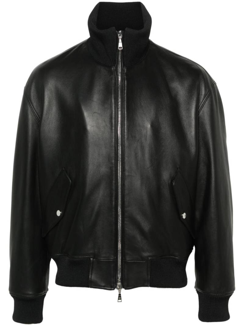 Tagliatore leather bomber jacket - Black von Tagliatore