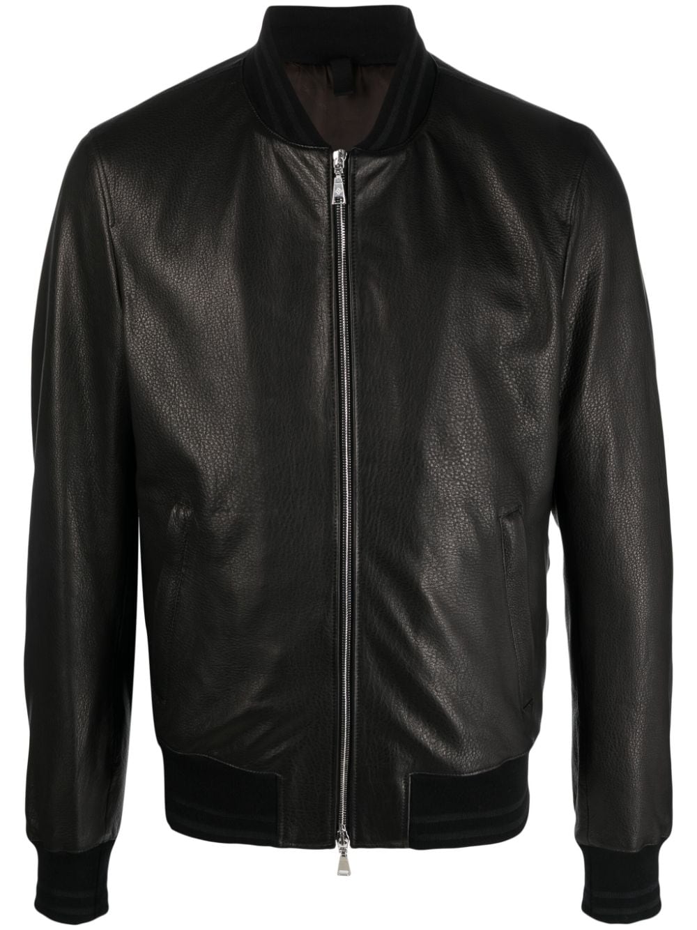 Tagliatore leather bomber jacket - Black von Tagliatore