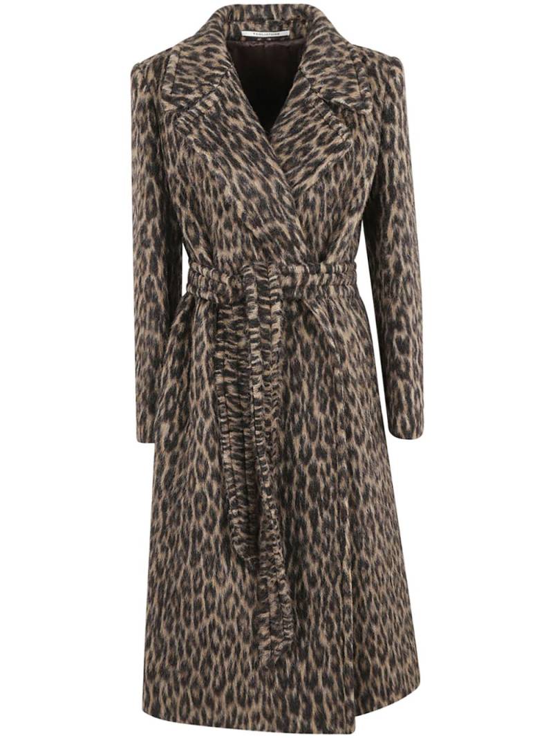 Tagliatore leopard-print coat - Brown von Tagliatore