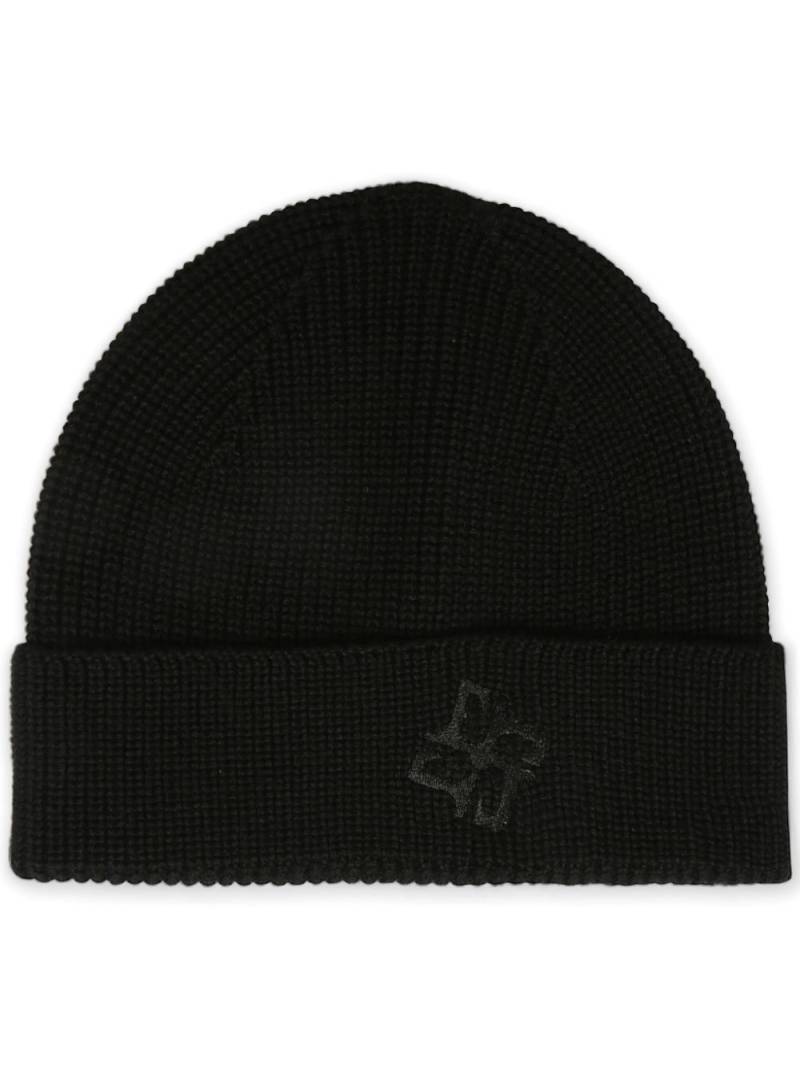 Tagliatore logo-embroidered beanie - Black von Tagliatore