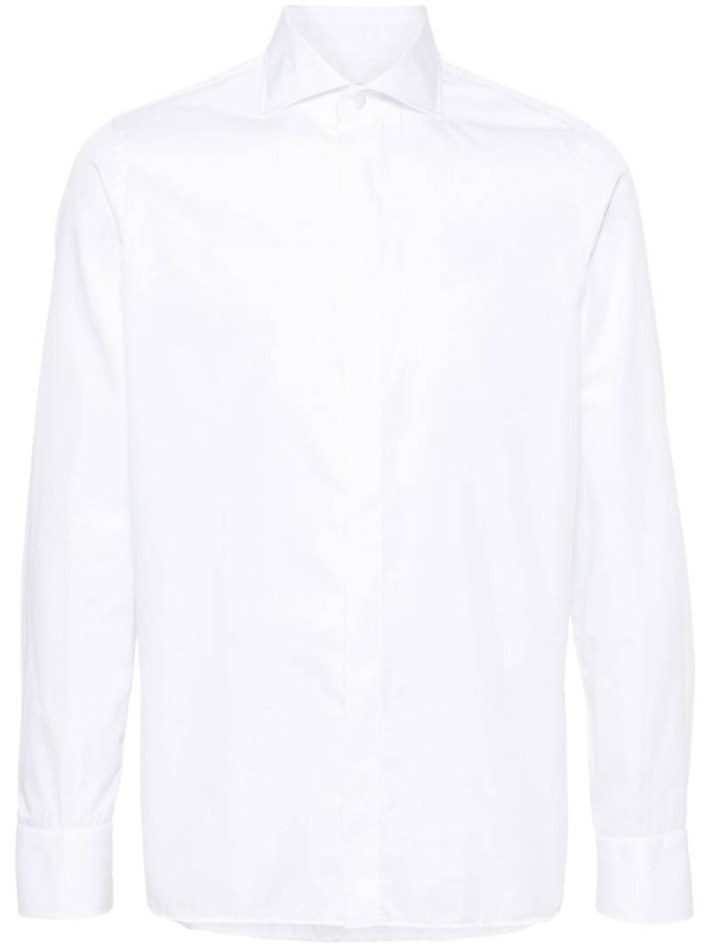 Tagliatore long-sleeve cotton shirt - White von Tagliatore