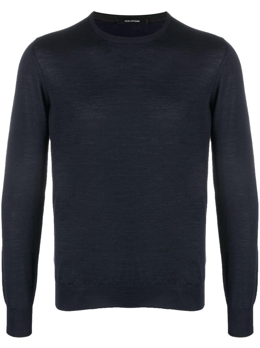 Tagliatore long-sleeve fine-knit jumper - Blue von Tagliatore