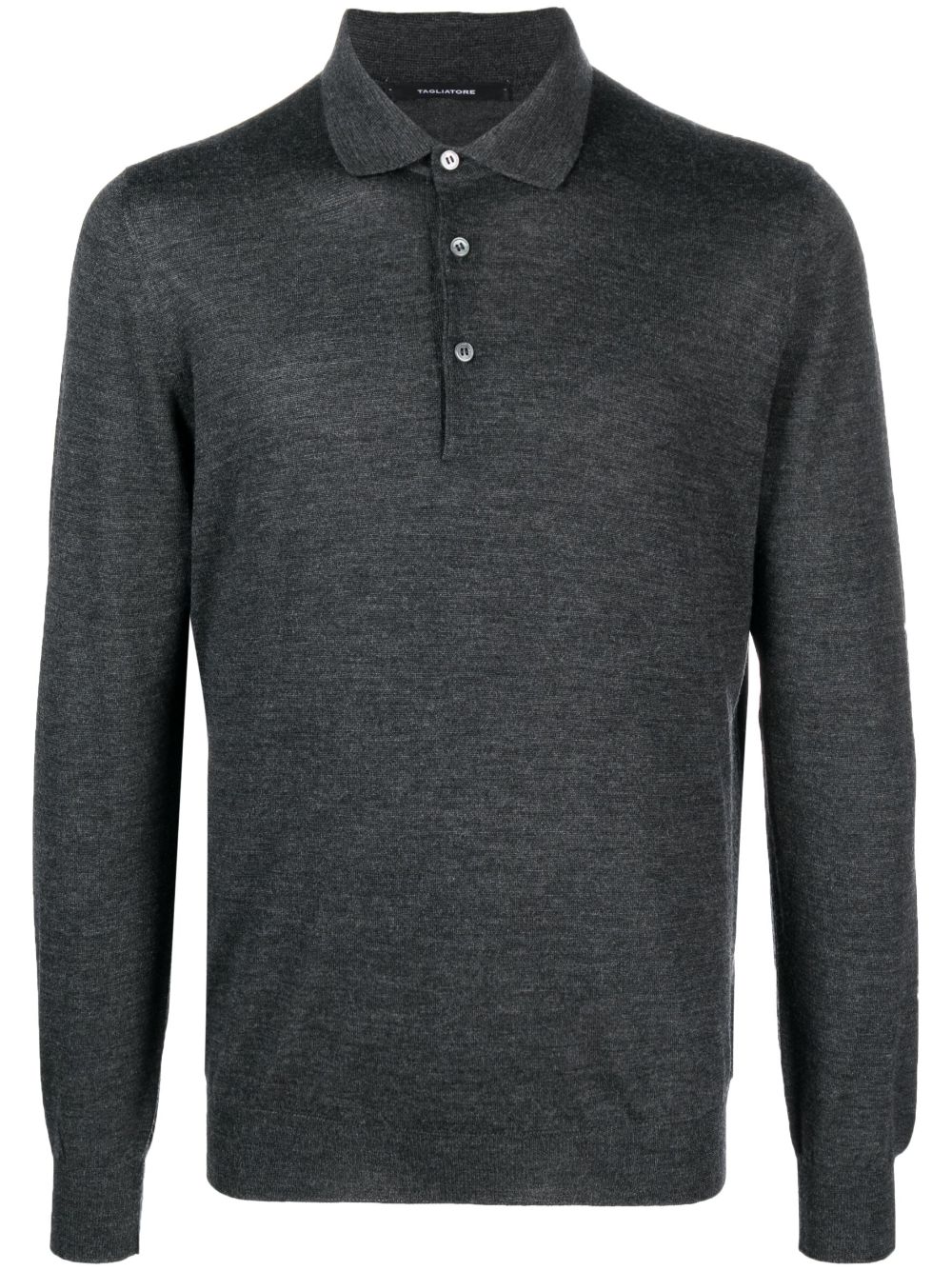 Tagliatore long-sleeve polo shirt - Grey von Tagliatore