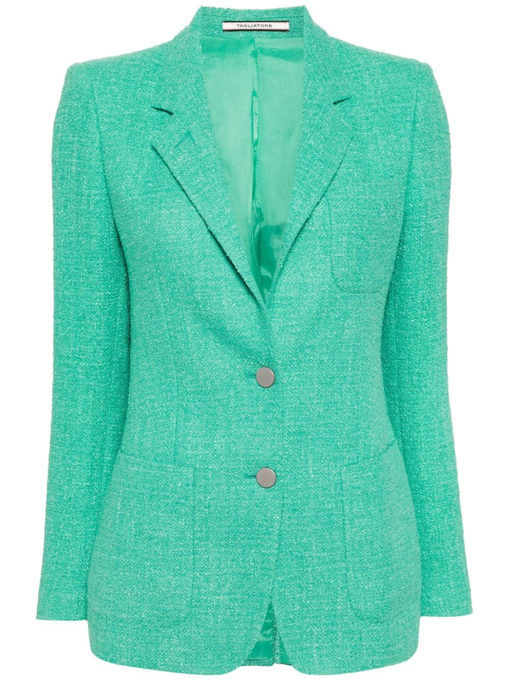 Tagliatore notched-lapel single-breasted blazer - Green von Tagliatore