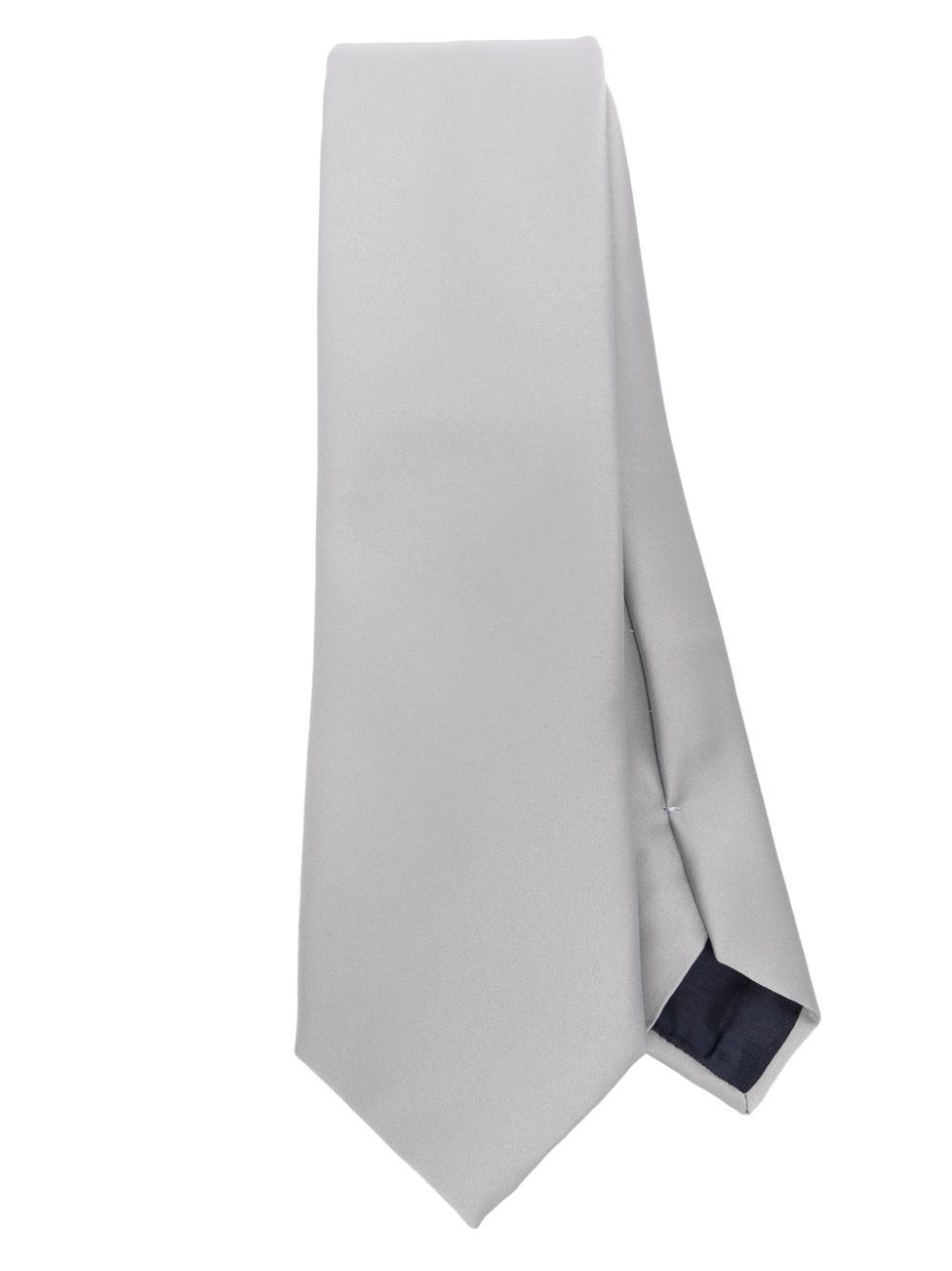 Tagliatore panelled satin tie - Grey von Tagliatore