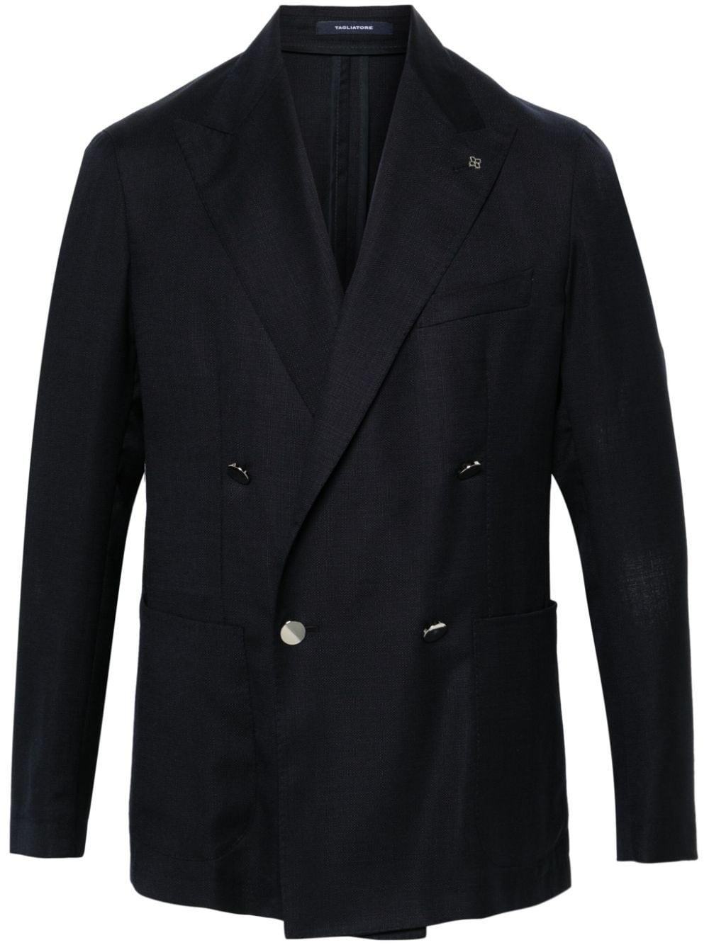 Tagliatore peak-lapels double-breasted blazer - Blue von Tagliatore