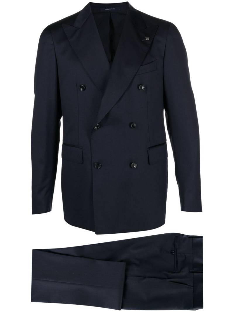 Tagliatore peak-lapels double-breasted suit - Blue von Tagliatore