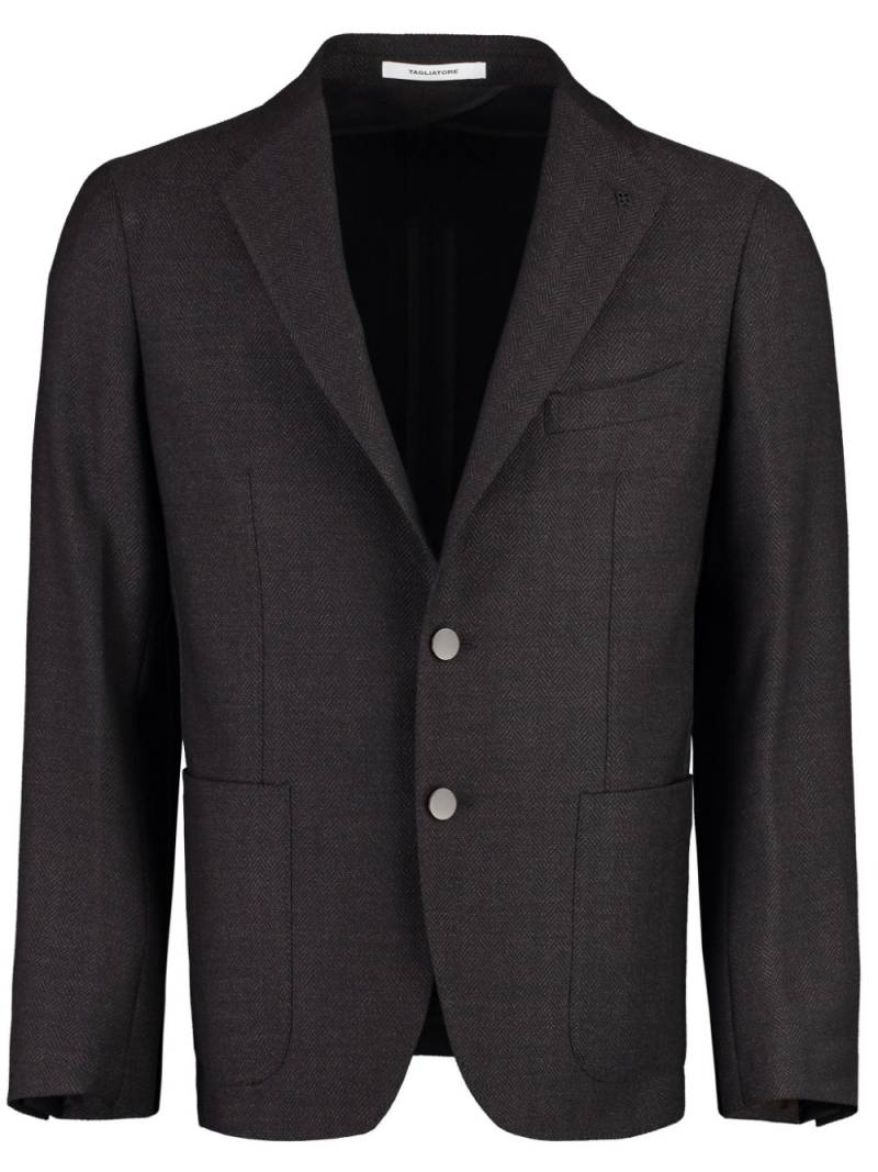 Tagliatore peak-lapels single-breasted blazer - Brown von Tagliatore