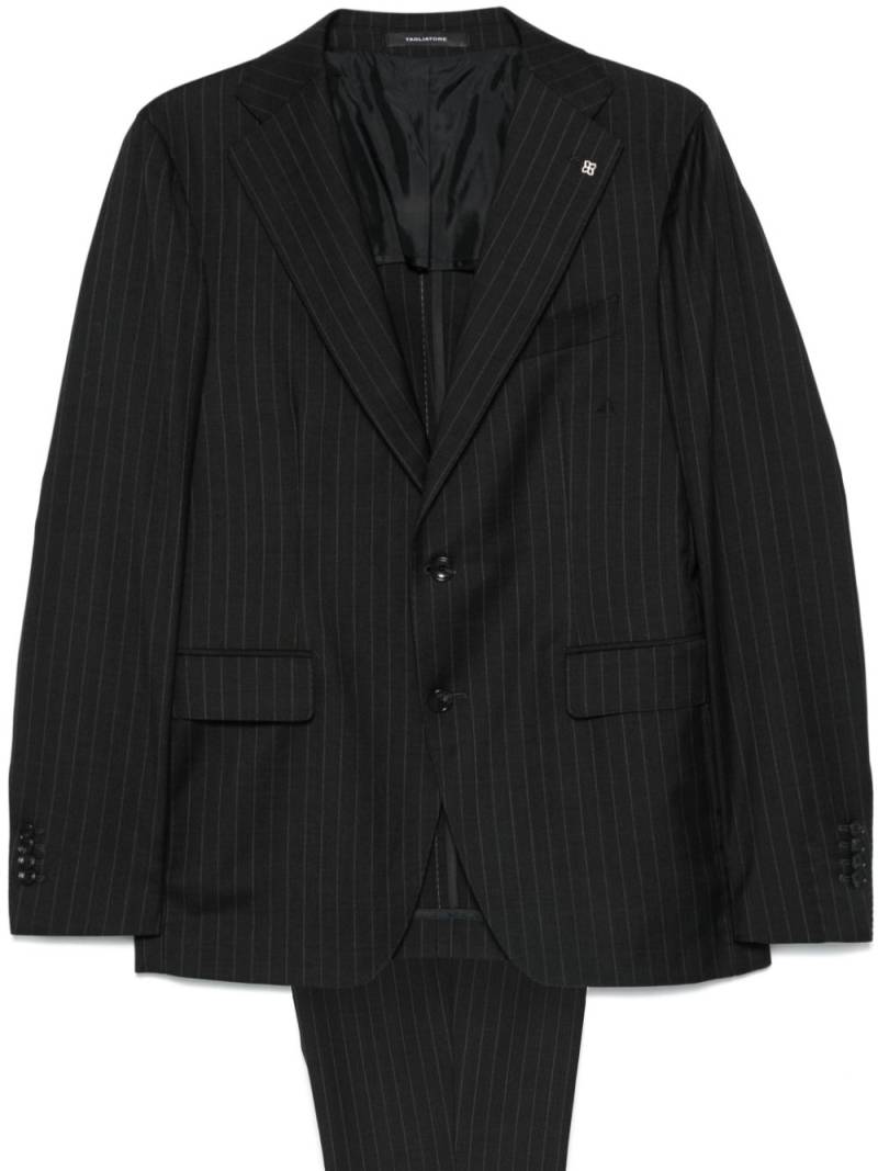 Tagliatore pinstripe-pattern single-breasted suit - Grey von Tagliatore