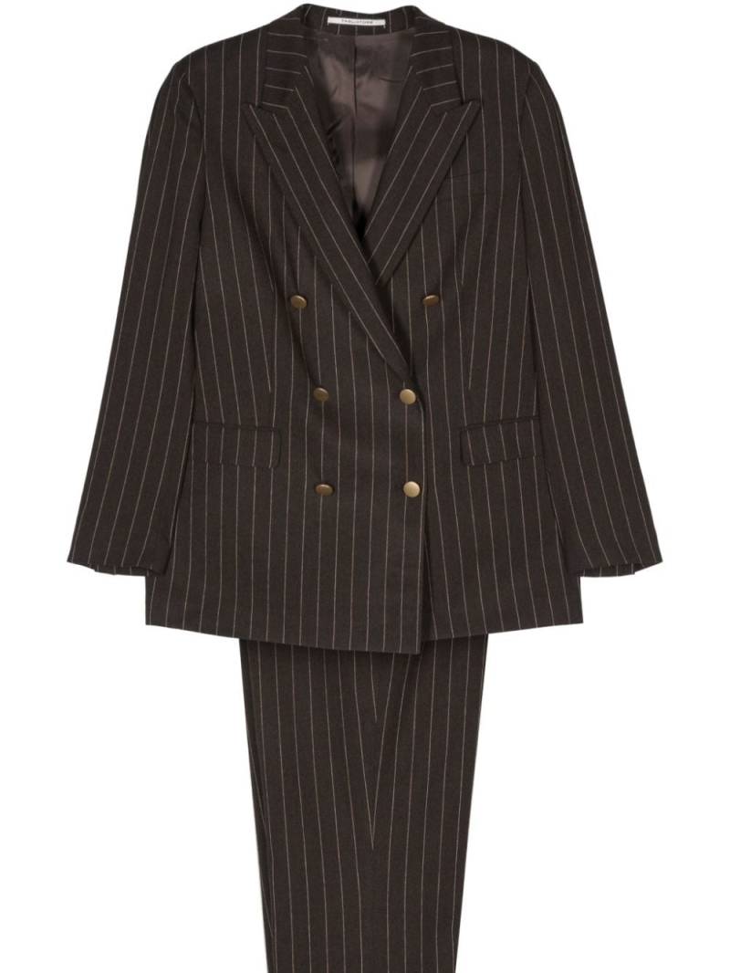 Tagliatore pinstripe-pattern suit - Brown von Tagliatore