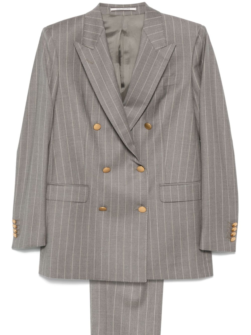 Tagliatore pinstripe pattern suit - Grey von Tagliatore