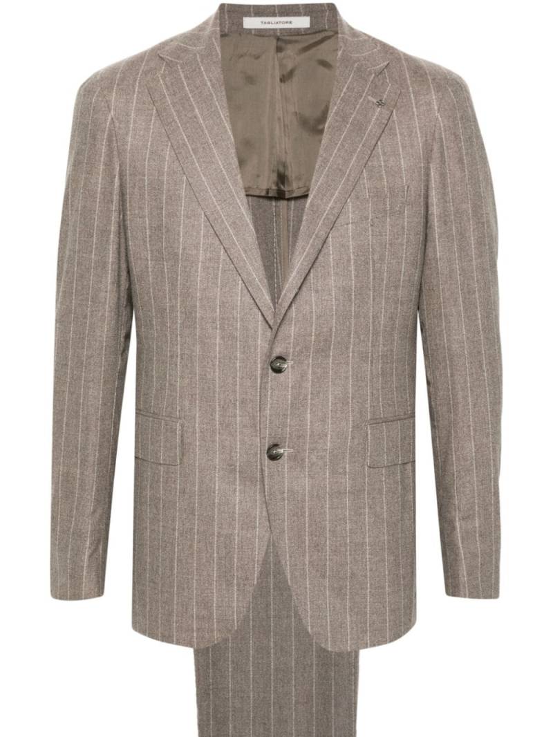 Tagliatore pinstriped suit - Neutrals von Tagliatore