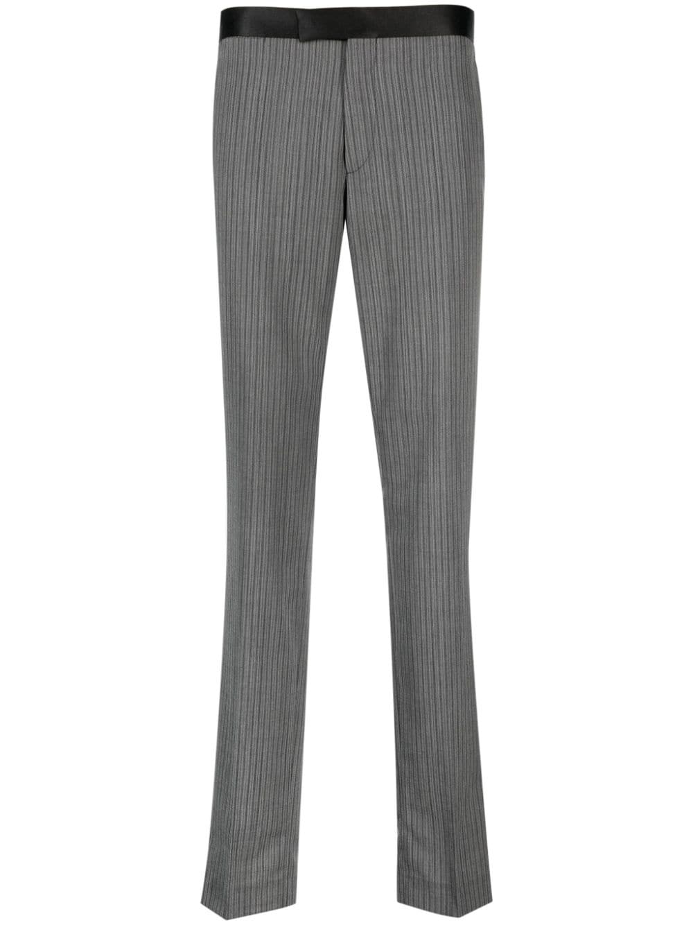 Tagliatore pinstriped tailored trousers - Grey von Tagliatore