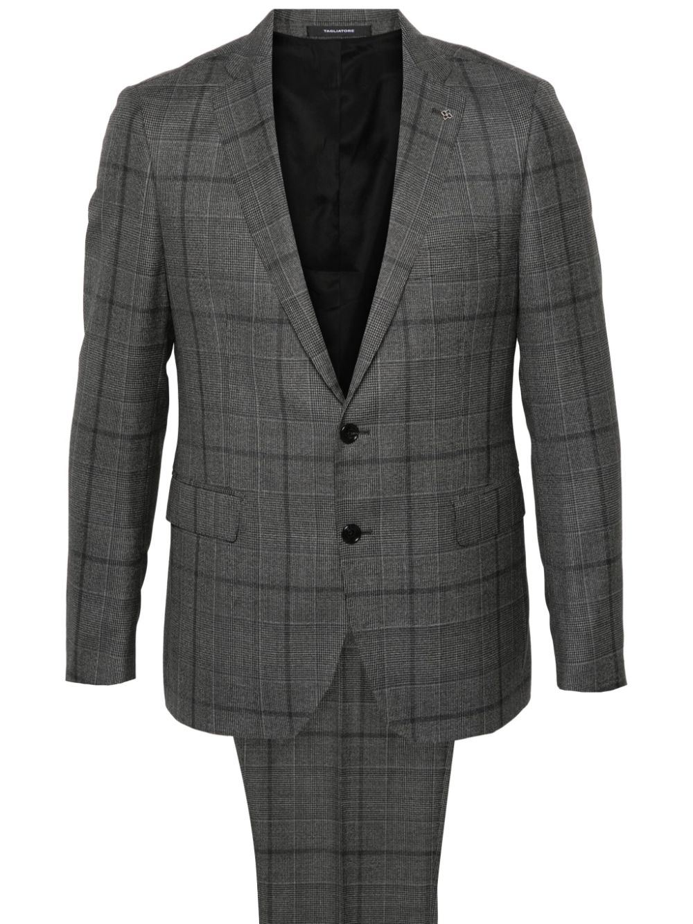 Tagliatore plaid-check pattern suit - Grey von Tagliatore