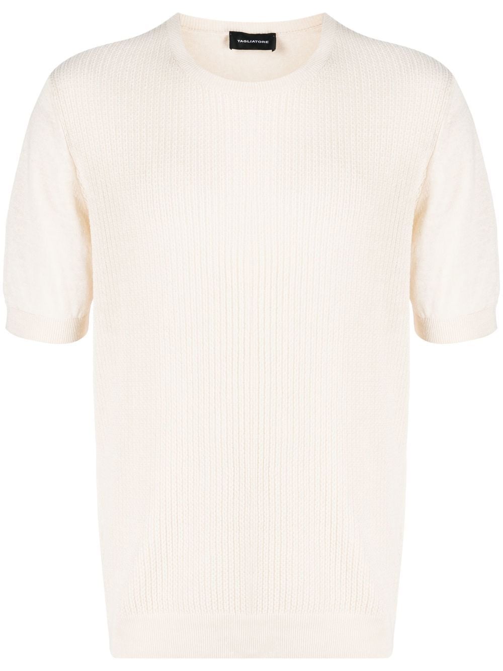 Tagliatore ribbed-knit T-shirt - Neutrals von Tagliatore