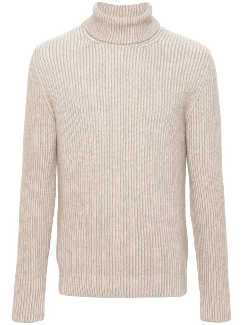 Tagliatore ribbed-knit sweater - Brown von Tagliatore