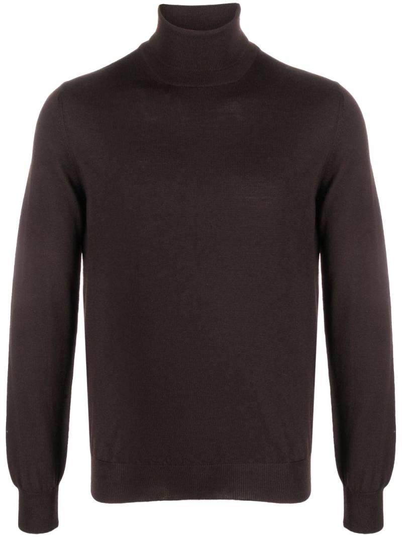 Tagliatore roll-neck wool jumper - Brown von Tagliatore