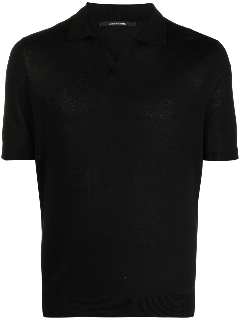 Tagliatore short-sleeve knitted jumper - Black von Tagliatore