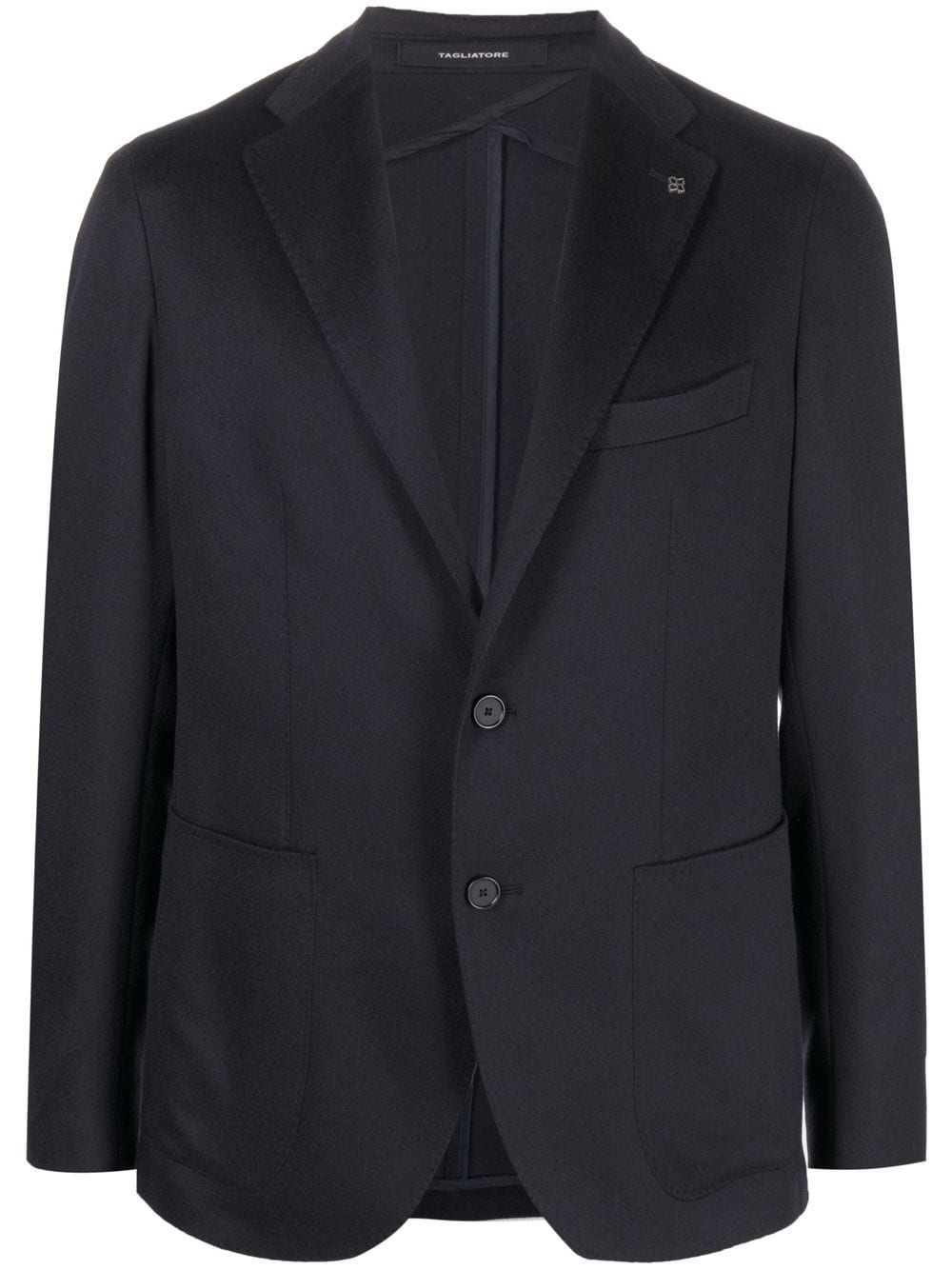 Tagliatore single-breasted cashmere blazer - Blue von Tagliatore