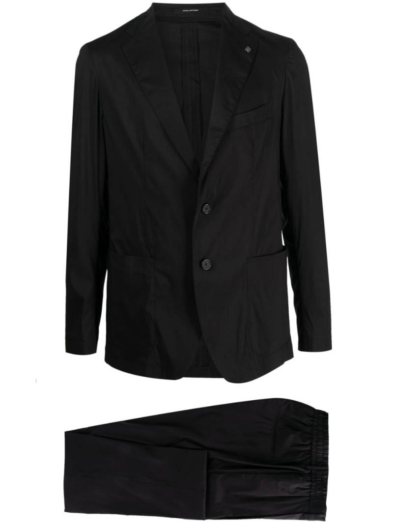 Tagliatore single-breasted cotton-blend suit - Black von Tagliatore